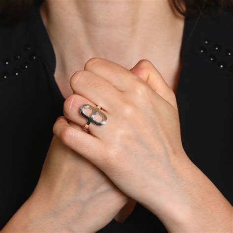 bague hermes ever chaine d'ancre|Ever Chaine d'ancre ring .